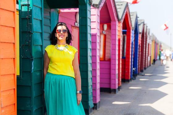 Pilar wearing her colours