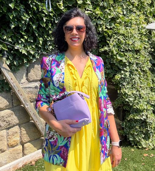 Pilar wearing her colours